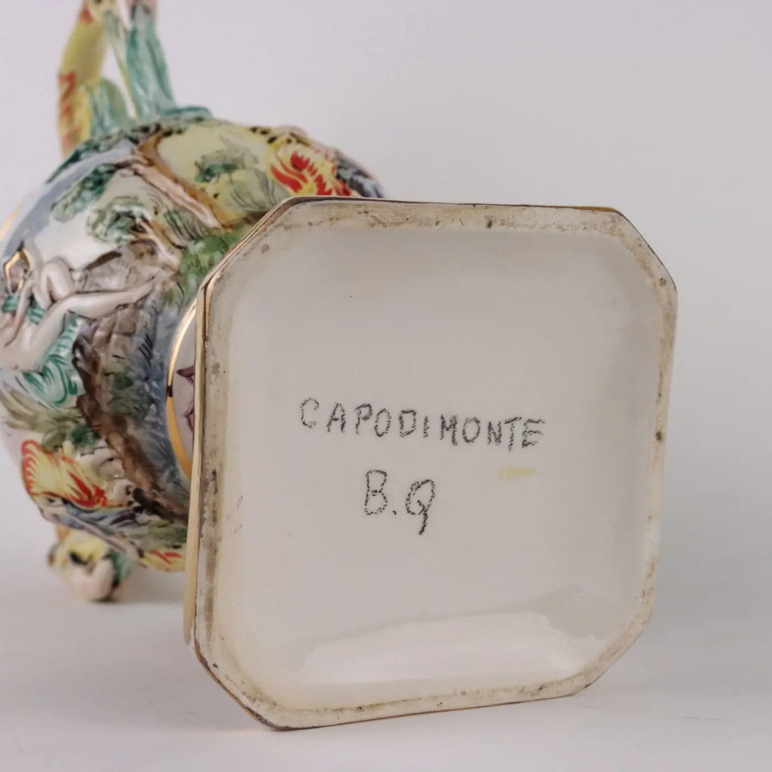 Pair of Antique Vases Ceramic of Capodimonte Italy XX Century - Italy, Mid XX Century ca. | Antiques | Ceramics Products