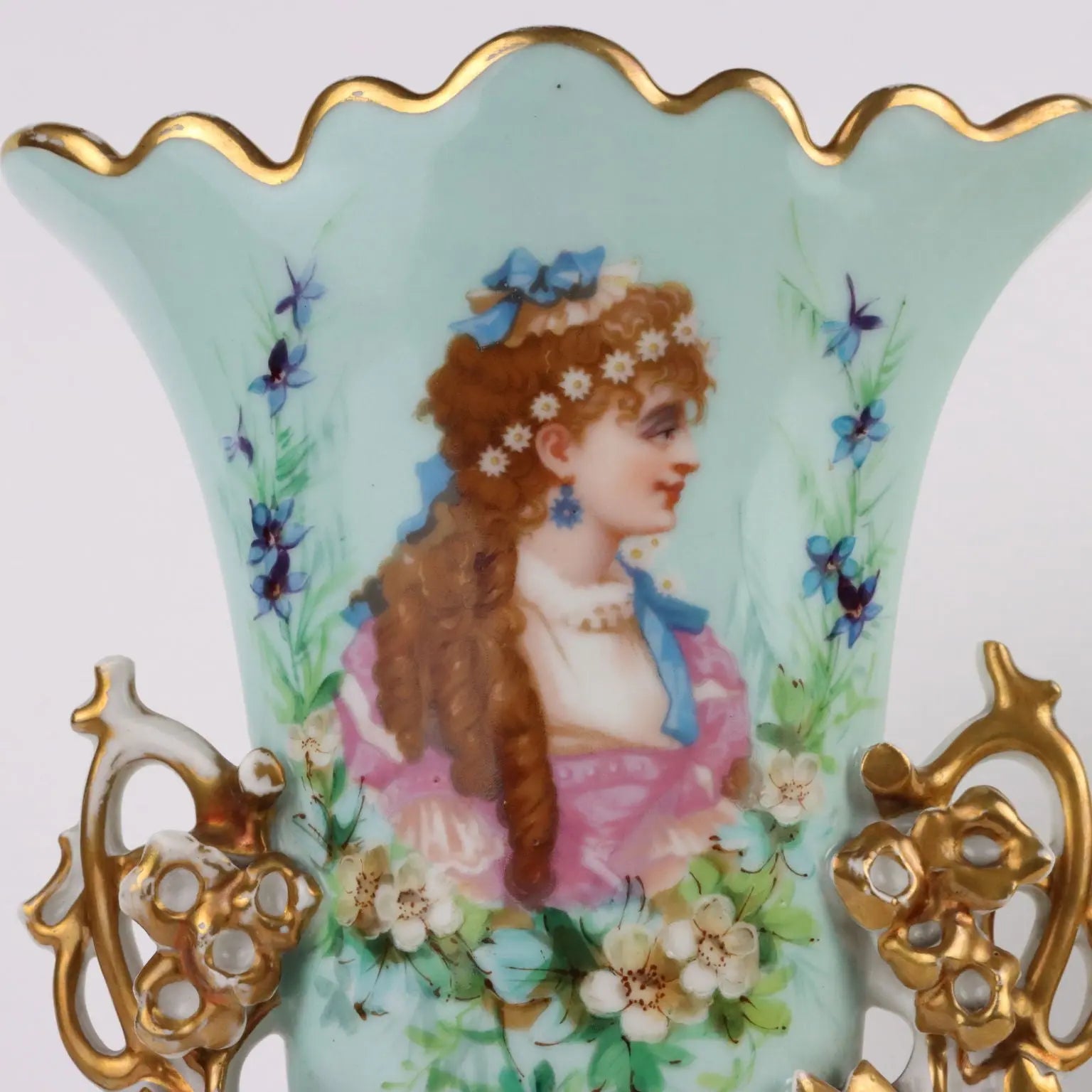 Pair of Antique Vases for Bouquet Porcelain Europe XIX-XX Century - Europe, Late XIX - Early XX Century | Antiques | Ceramics Products