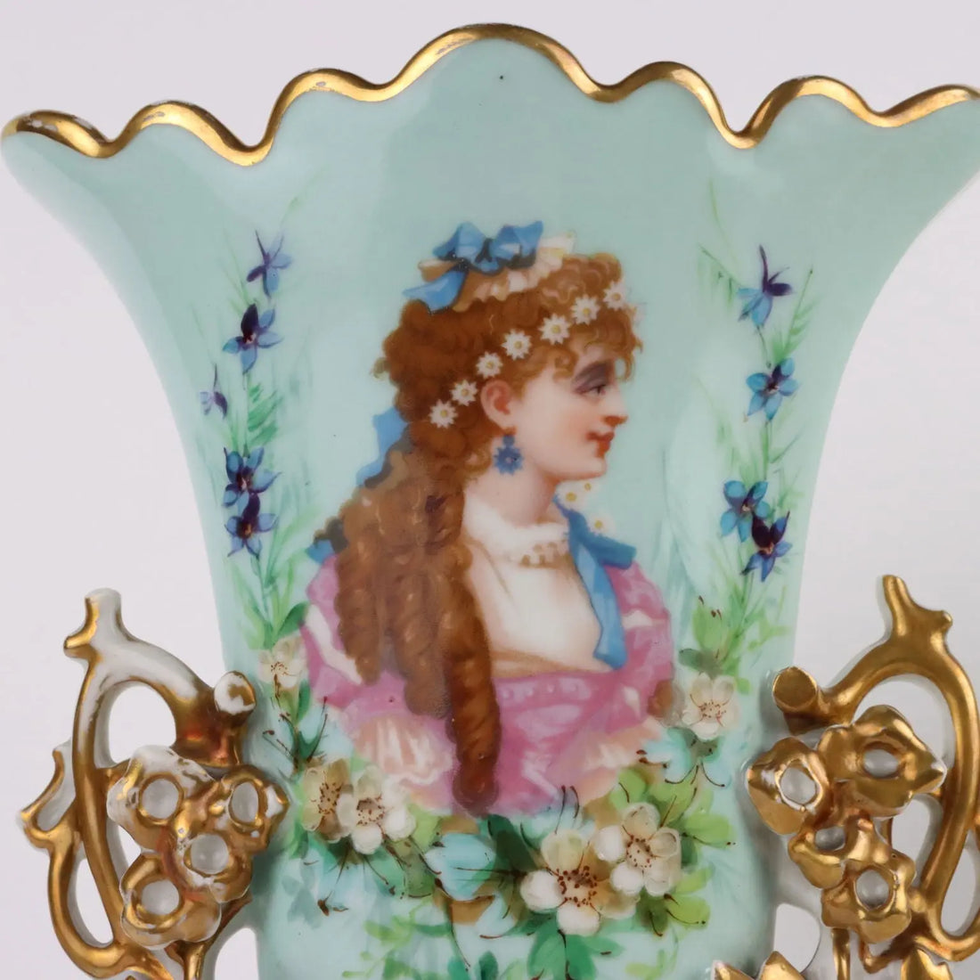 Pair of Antique Vases for Bouquet Porcelain Europe XIX-XX Century - Europe, Late XIX - Early XX Century | Antiques | Ceramics Products