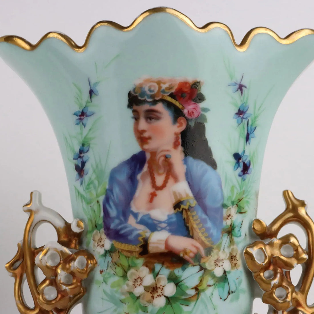 Pair of Antique Vases for Bouquet Porcelain Europe XIX-XX Century - Europe, Late XIX - Early XX Century | Antiques | Ceramics Products