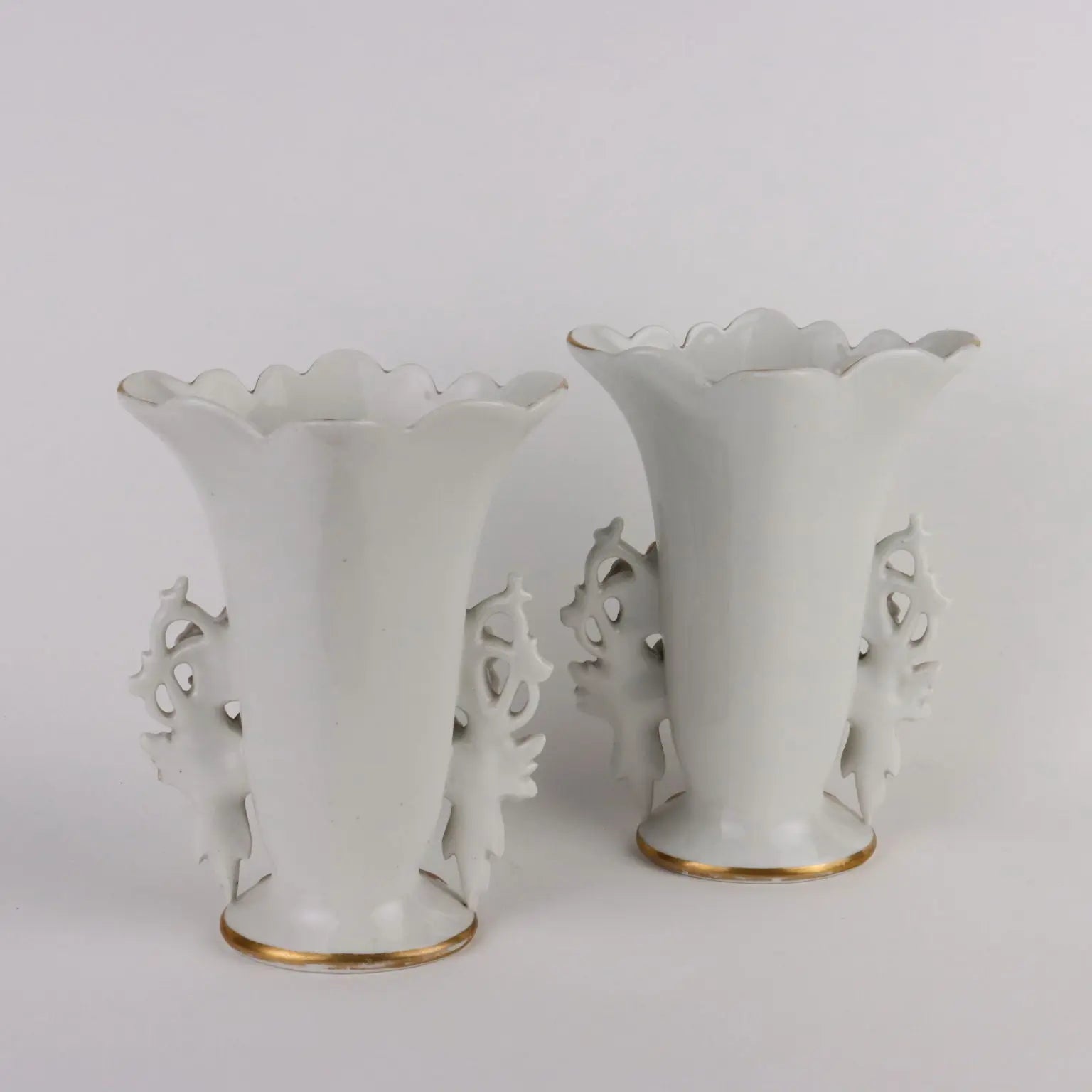 Pair of Antique Vases for Bouquet Porcelain Europe XIX-XX Century - Europe, Late XIX - Early XX Century | Antiques | Ceramics Products