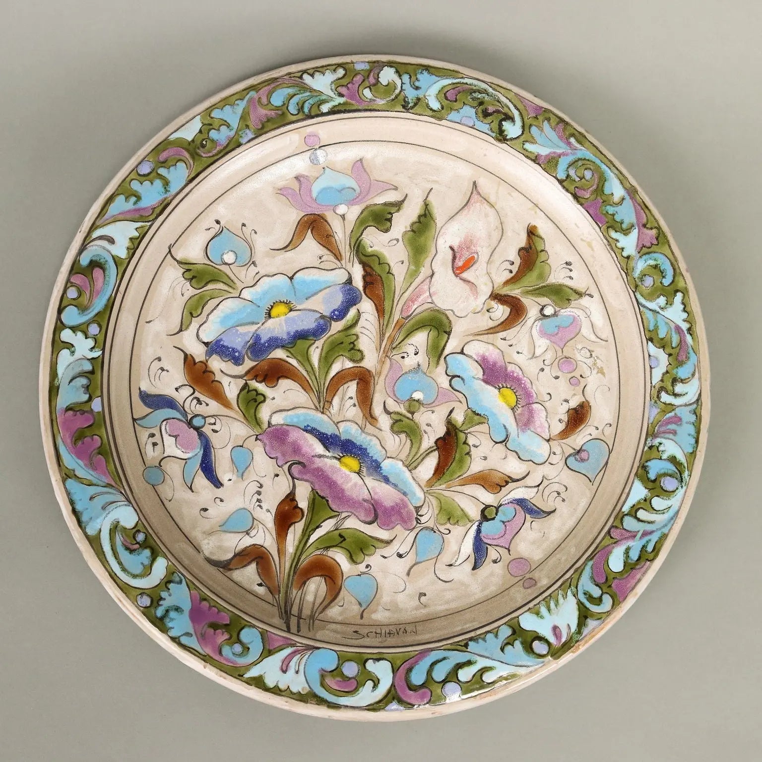 Group of Antique Plates Schiavon Man. Italy XX Century - Italy, Late XX Century | Antiques | Ceramics Products