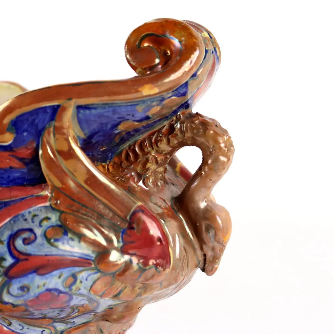 Antique Planter Majolica Man. Santarelli Gualdo Tadini Italy 1920s - Italy, 1920s | Antiques | Ceramics Products
