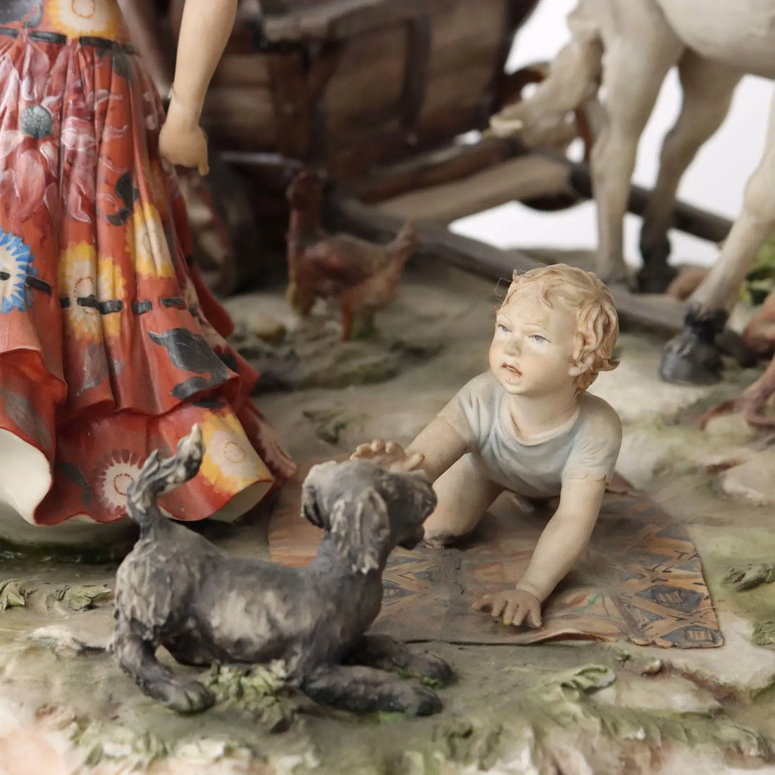 Vintage 1960s Sculpture Capodimonte Ceramic Italy - Italy, 1970s | Antiques | Ceramics Products
