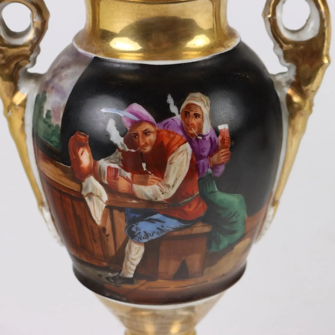 Pair of Antique Vases Porcelain Empire Style France XIX Century - France, Mid XIX Century | Antiques | Ceramics Products