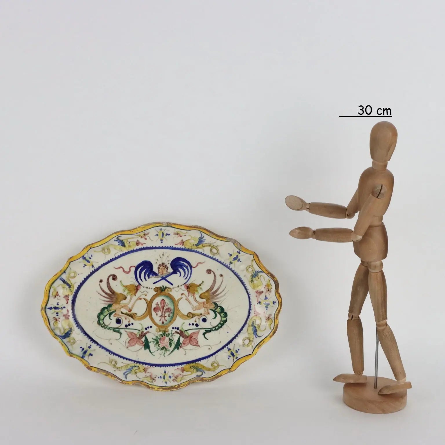 Antique Oval Tray Majolica Italy Late XIX Century - Italy, Late XIX Century | Antiques | Ceramics Products