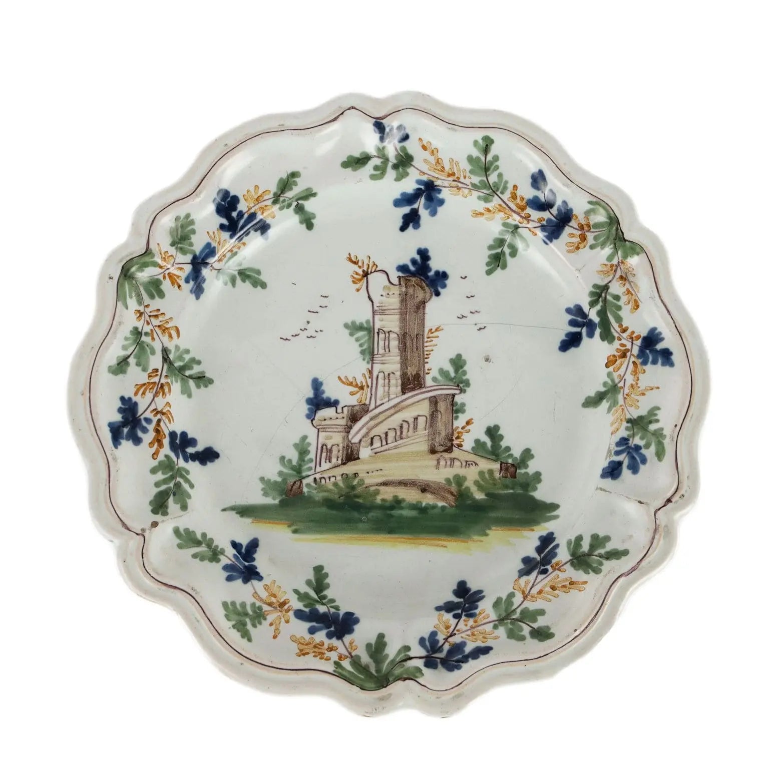 Antique Plate Majolica Pavia Italy XVIII Century - Italy, Second Half XVIII Century | Antiques | Ceramics Products
