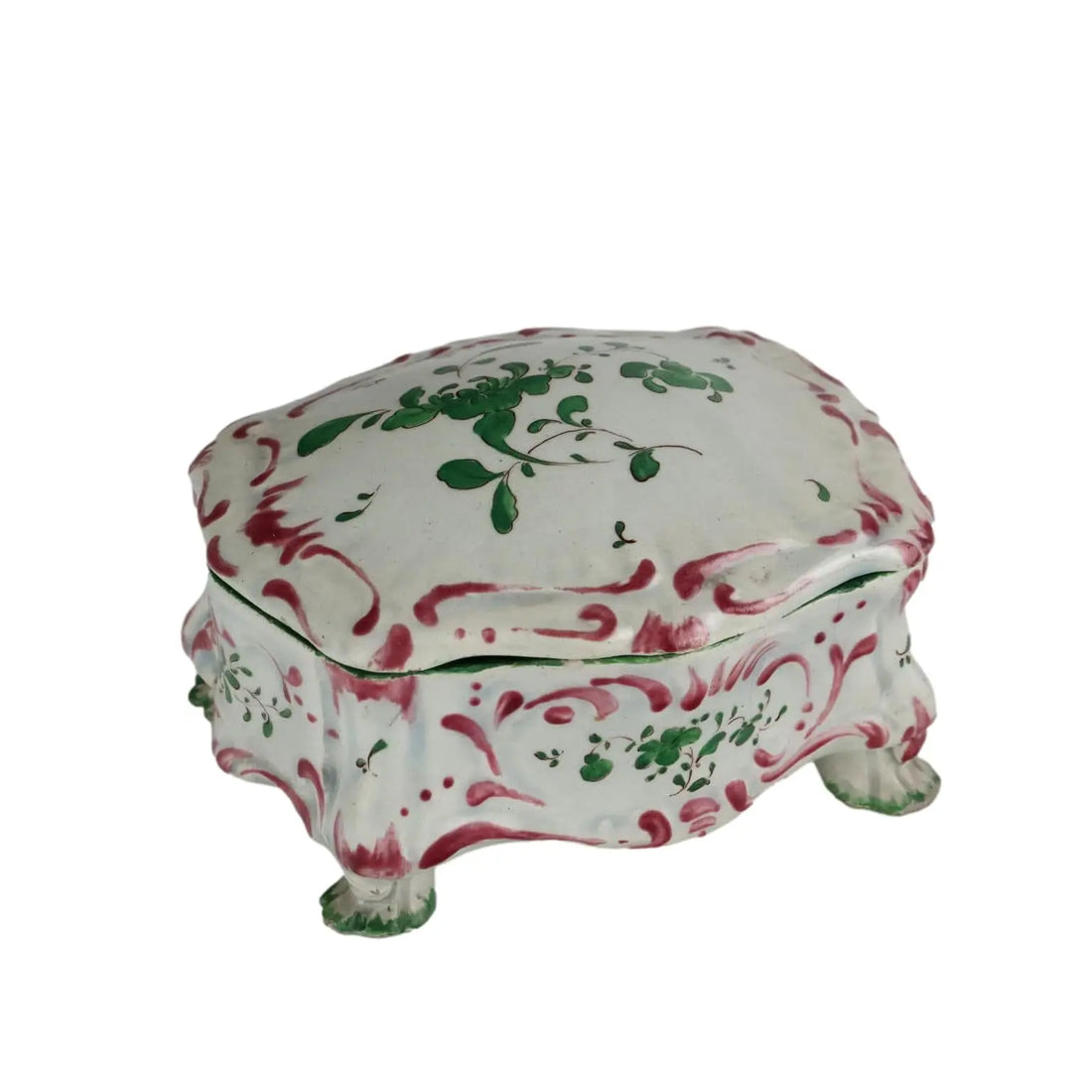 Antique Casket Majolica with Lid Decorations France XIX Century - France, Early XIX Century | Antiques | Ceramics Products
