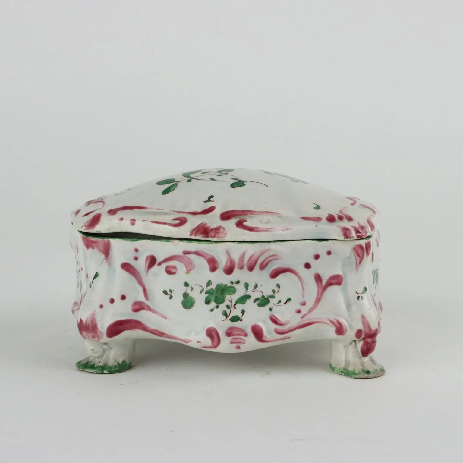 Antique Casket Majolica with Lid Decorations France XIX Century - France, Early XIX Century | Antiques | Ceramics Products
