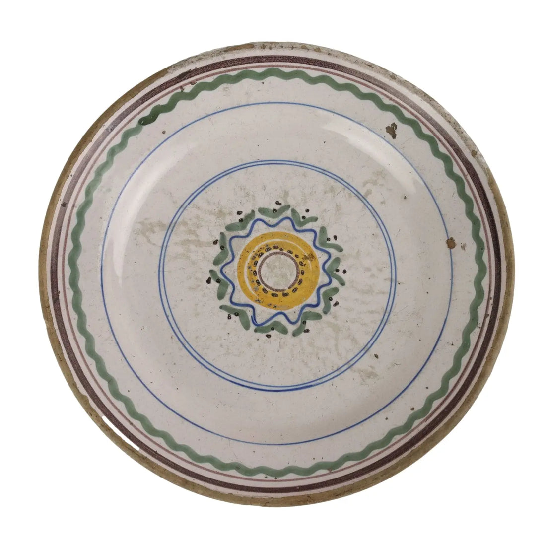 Antique Majolica Plate Decorations Italy XVIII Century - Southern Italy Late 18th Century | Antiques | Ceramics Products