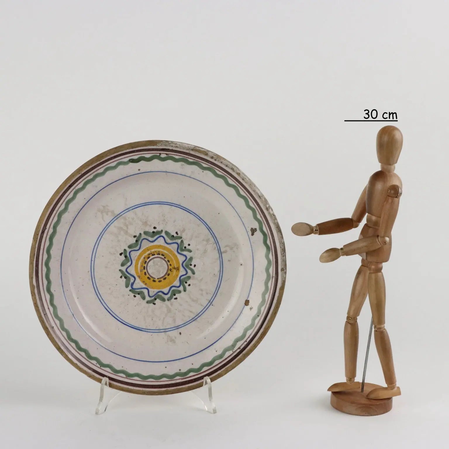 Antique Majolica Plate Decorations Italy XVIII Century - Southern Italy Late 18th Century | Antiques | Ceramics Products