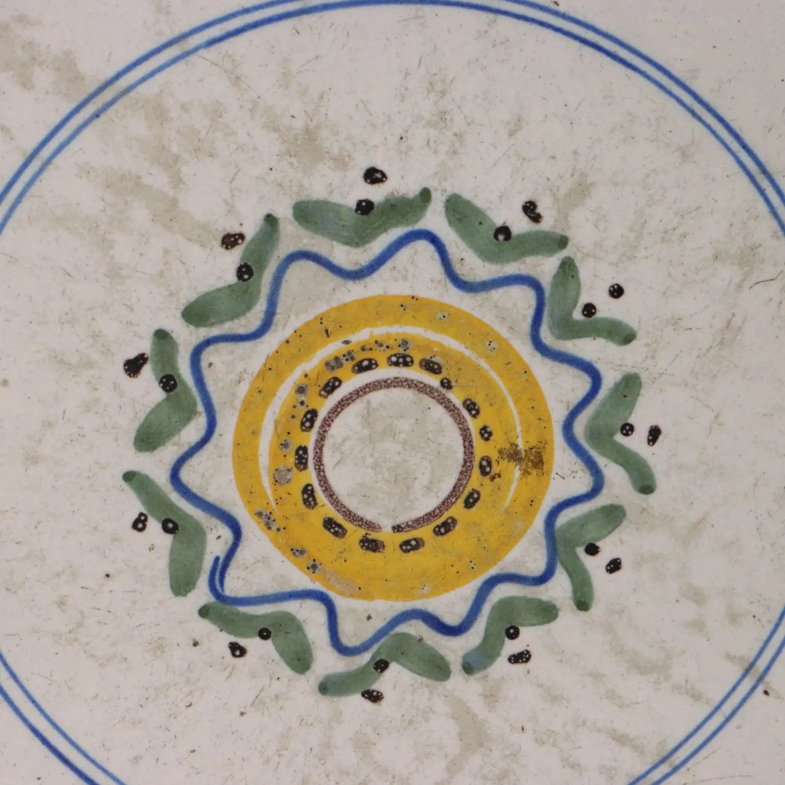 Antique Majolica Plate Decorations Italy XVIII Century - Southern Italy Late 18th Century | Antiques | Ceramics Products