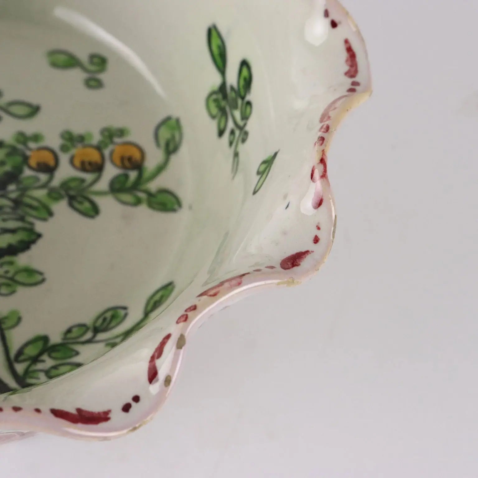 Antique Bowl Majolica Molaroni Man. Pesaro Italy Late XIX Century - Italy, Late XIX Century | Antiques | Ceramics Products