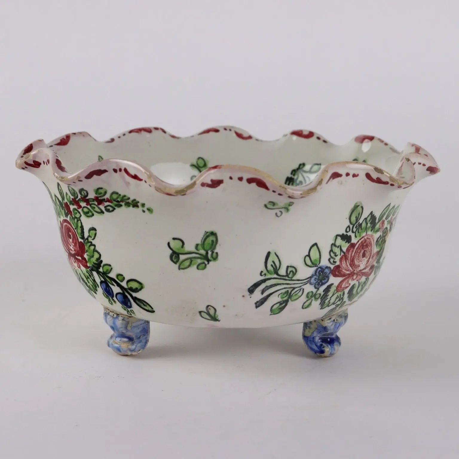 Antique Bowl Majolica Molaroni Man. Pesaro Italy Late XIX Century - Italy, Late XIX Century | Antiques | Ceramics Products