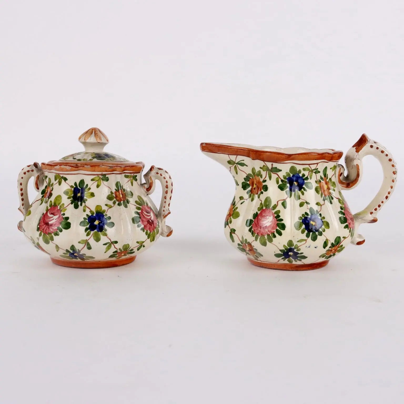 Antique Tea Set Majolica Maria Balossi Italy XX Century - Northern Italy, Early XX Century | Antiques | Ceramics Products