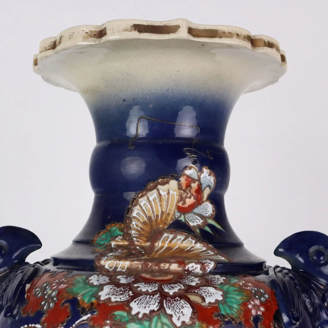 Antique Vase Ceramic Flower Decorations Japan Early XX Century - Japan, Early XX Century | Antiques | Ceramics Products