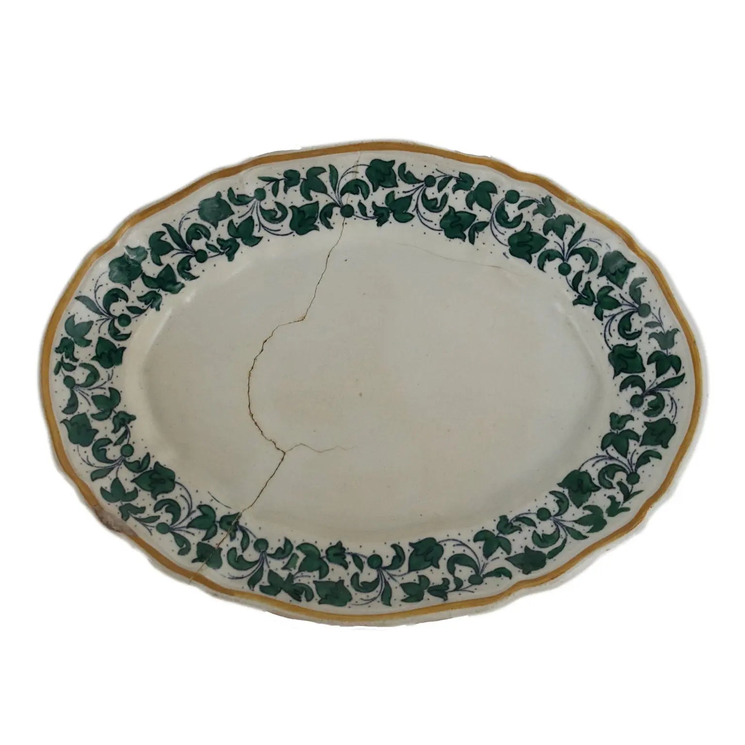Antique Oval Plate Richard Ceramic Decorations Italy XIX Century - Italy, Late XIX Century | Antiques | Ceramics Products