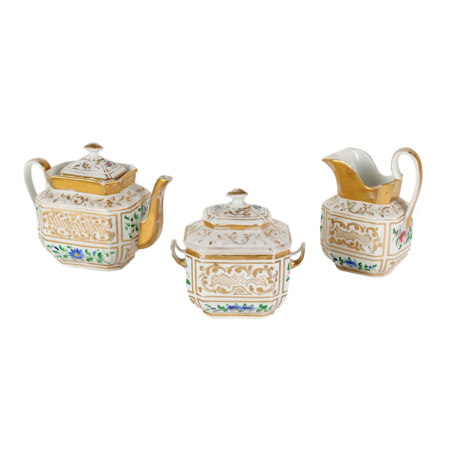 Antique Tea Set White Porcelain Europe Mid XIX Century - Europe, Mid XIX Century | Antiques | Ceramics Products