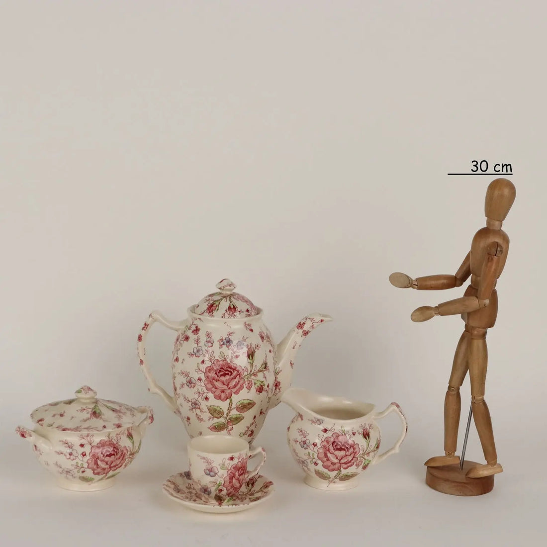 Antique Coffee Set Porcelain Johnson Bros. Rose Chintz '900 - England, XX Century | Antiques | Ceramics Products