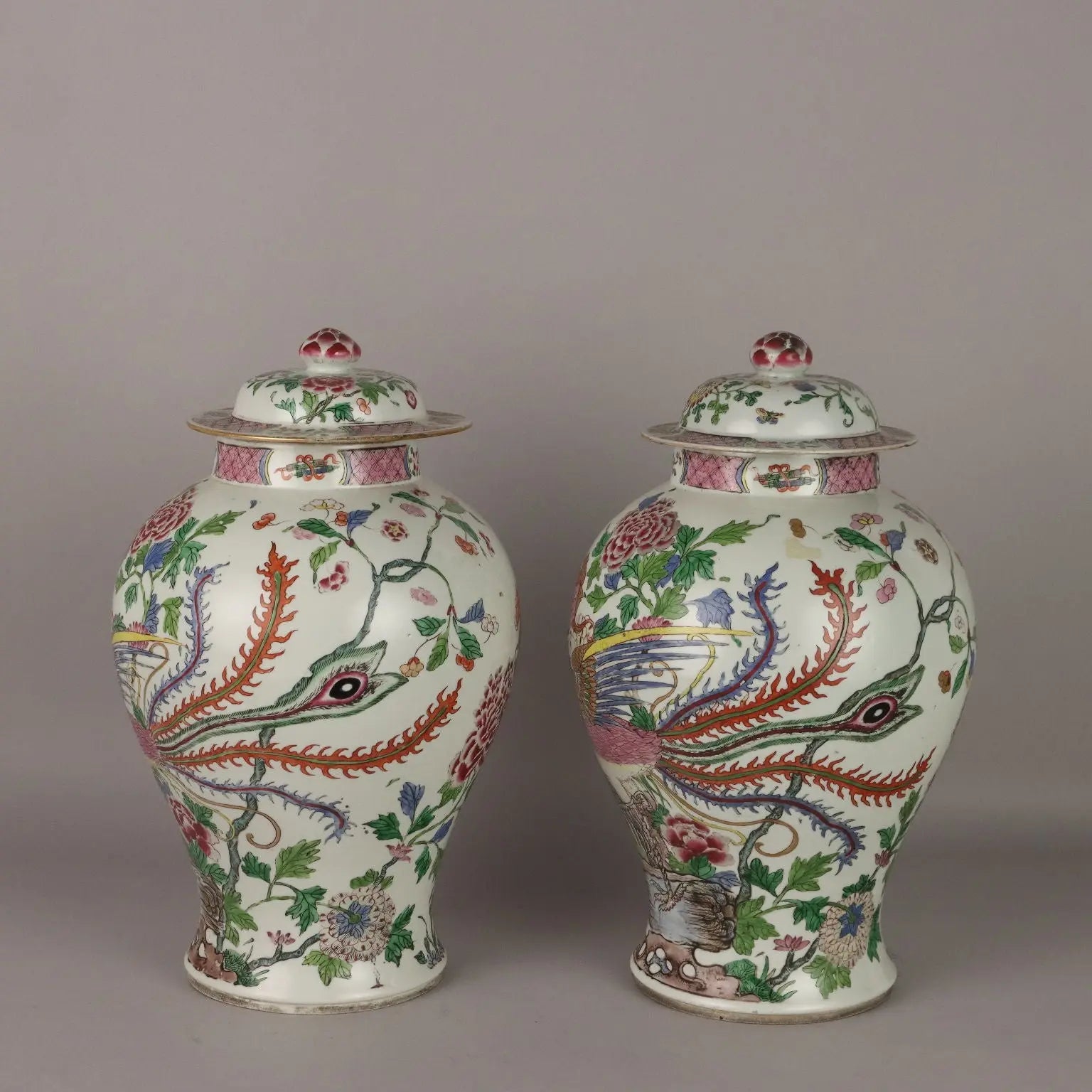 Antique Vases Edmè Sanson Style Porcelain France XIX-XX Century - France, Late XIX - Early XX Century | Antiques | Ceramics Products