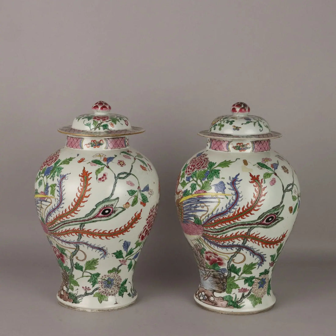Antique Vases Edmè Sanson Style Porcelain France XIX-XX Century - France, Late XIX - Early XX Century | Antiques | Ceramics Products