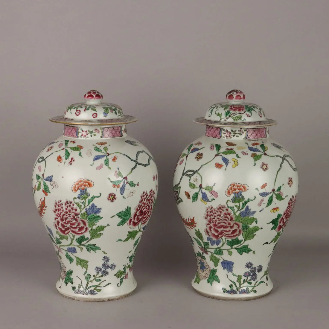 Antique Vases Edmè Sanson Style Porcelain France XIX-XX Century - France, Late XIX - Early XX Century | Antiques | Ceramics Products