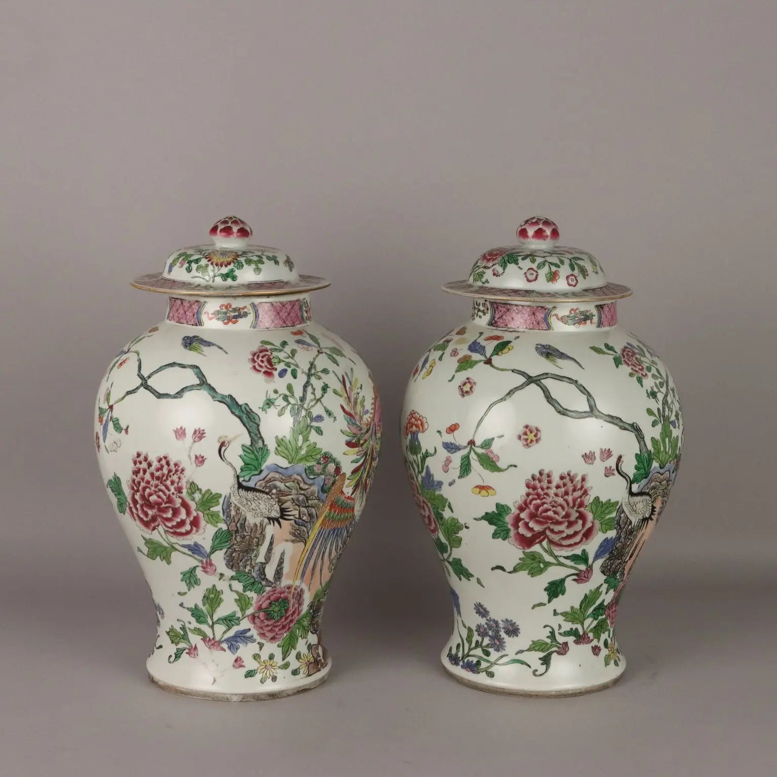 Antique Vases Edmè Sanson Style Porcelain France XIX-XX Century - France, Late XIX - Early XX Century | Antiques | Ceramics Products
