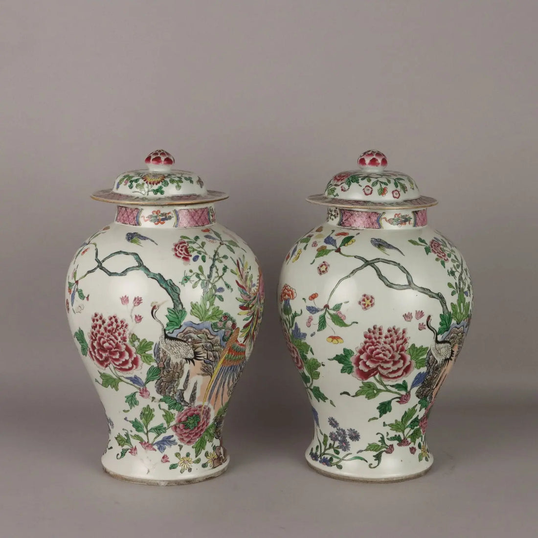 Antique Vases Edmè Sanson Style Porcelain France XIX-XX Century - France, Late XIX - Early XX Century | Antiques | Ceramics Products