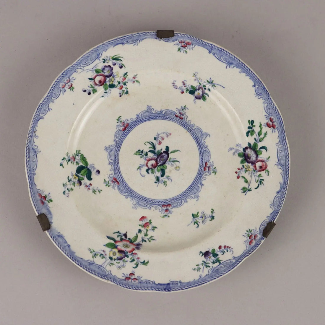 Antique Plates Earthenware Flower Decorations XIX Century - France, Late XIX Century | Antiques | Ceramics Products