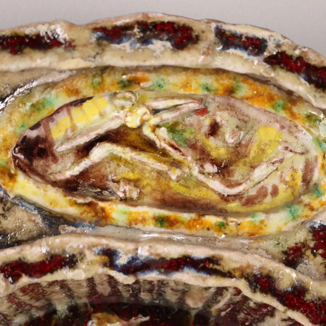 Vintage Plate Majolica Carlo Zauli Faenza Italy 1960s - Italy, 1960s | Antiques | Ceramics Products