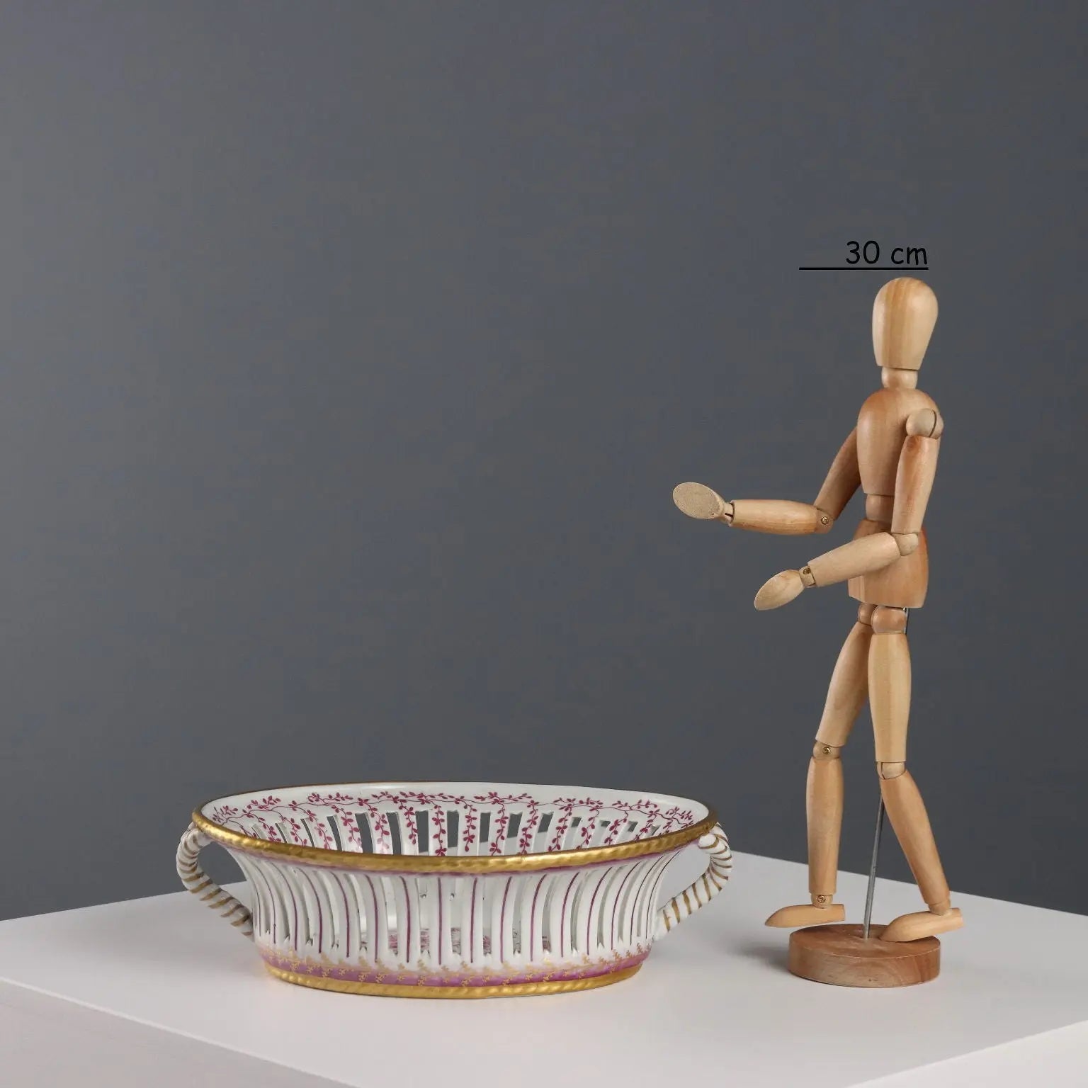 Antique Basket Coloured Limoges Porcelain France XX Century - France, Second Half XX Century | Antiques | Ceramics Products