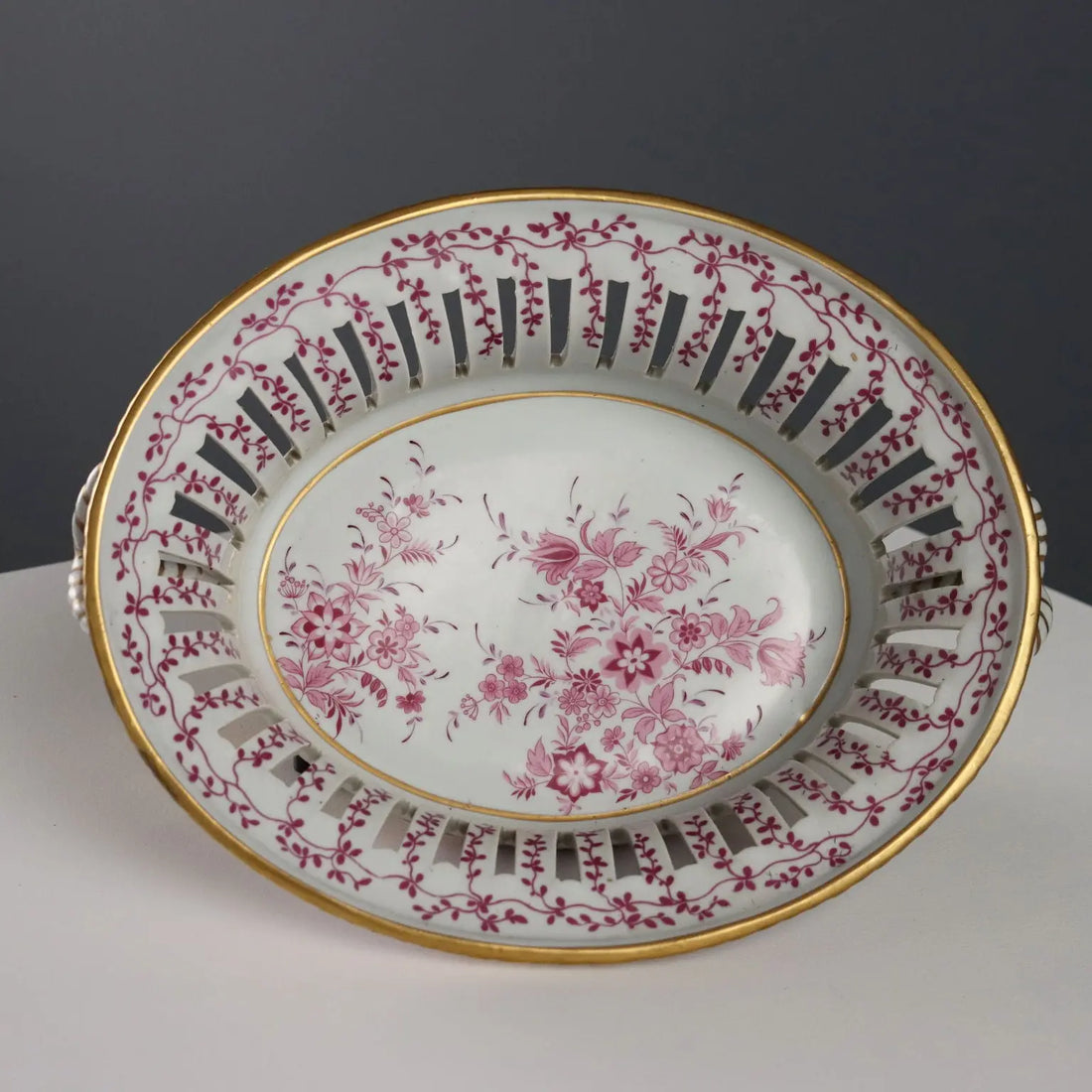 Antique Basket Coloured Limoges Porcelain France XX Century - France, Second Half XX Century | Antiques | Ceramics Products