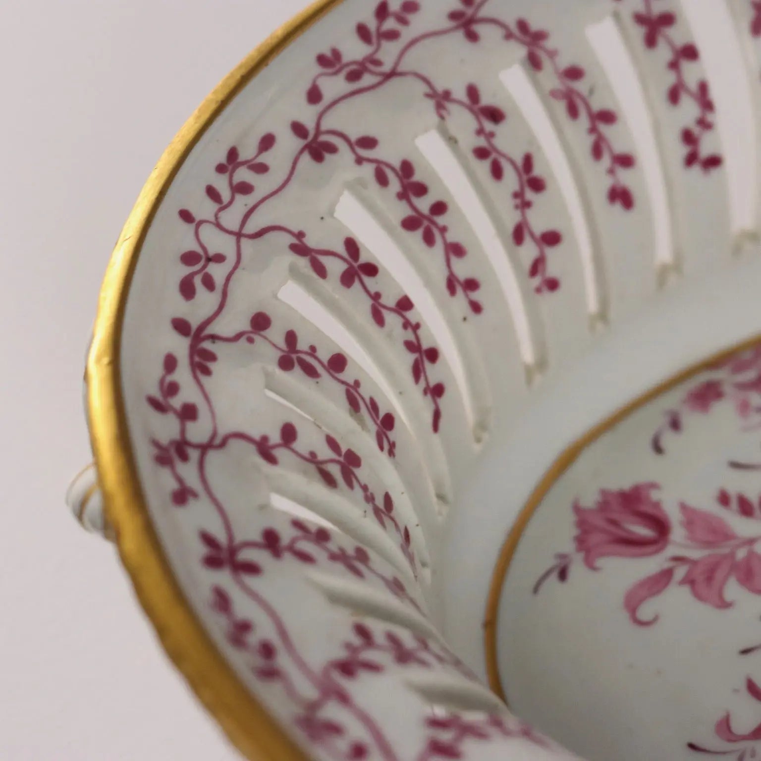 Antique Basket Coloured Limoges Porcelain France XX Century - France, Second Half XX Century | Antiques | Ceramics Products