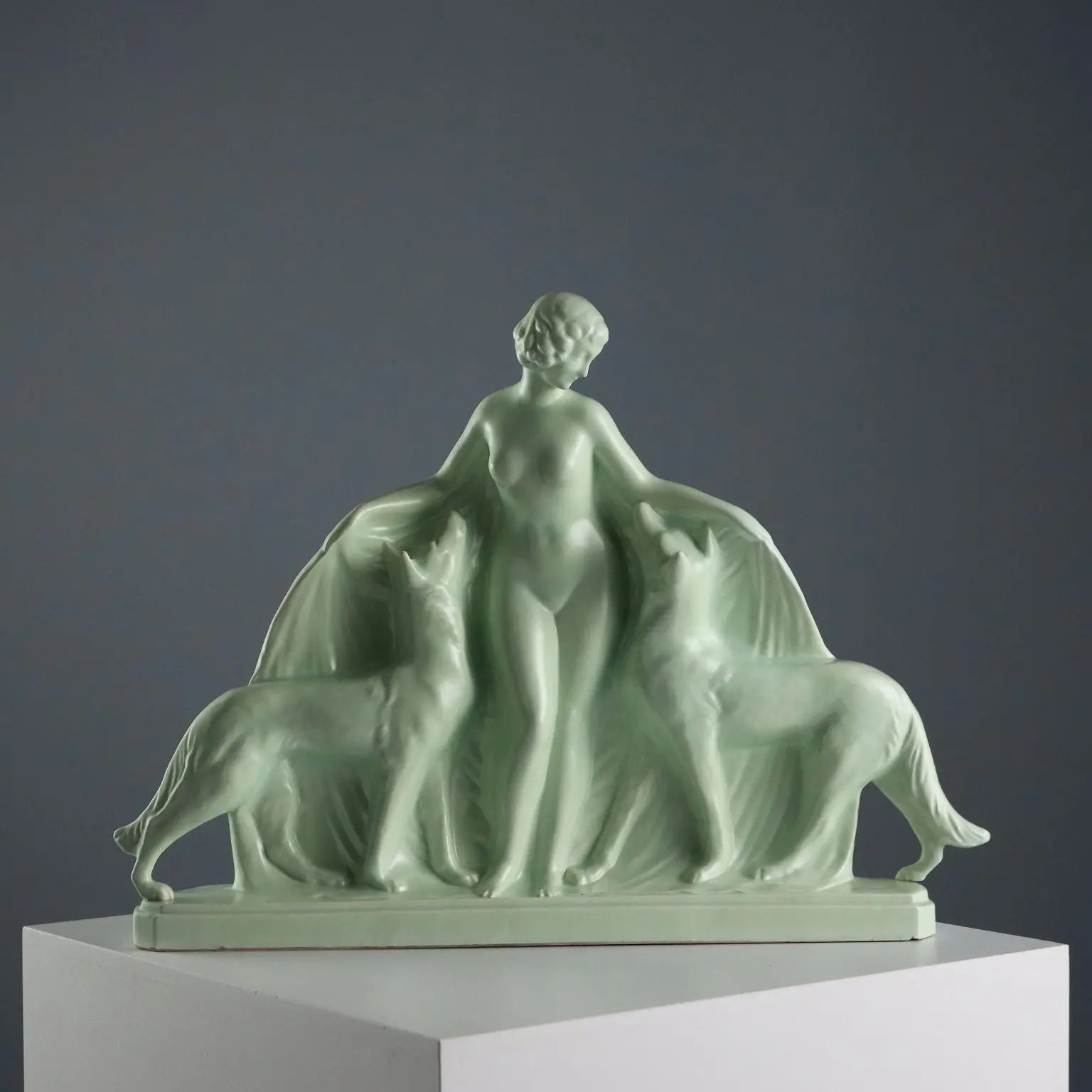 Earthenware Sculpture by Louis Fontinelle - France 1900s