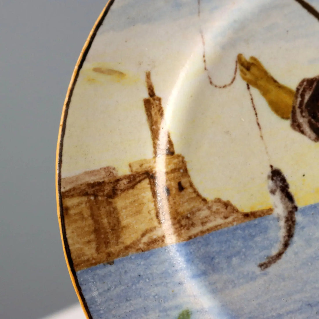 Antique Saucer Majolica Manifattura Castelli d'Abruzzo XIX Century - Italy, Late XIX Century | Antiques | Ceramics Products