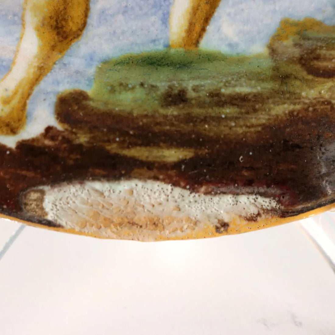 Antique Saucer Majolica Manifattura Castelli d'Abruzzo XIX Century - Italy, Late XIX Century | Antiques | Ceramics Products