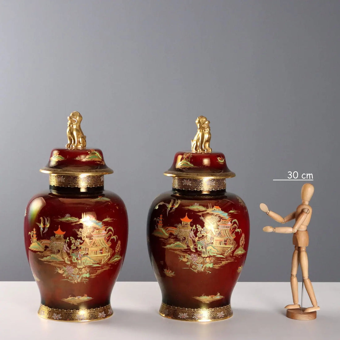 Antique Potiche Vases Ceramic Carlton Ware Decorations XX Century - England, Early XX Century | Antiques | Ceramics Products