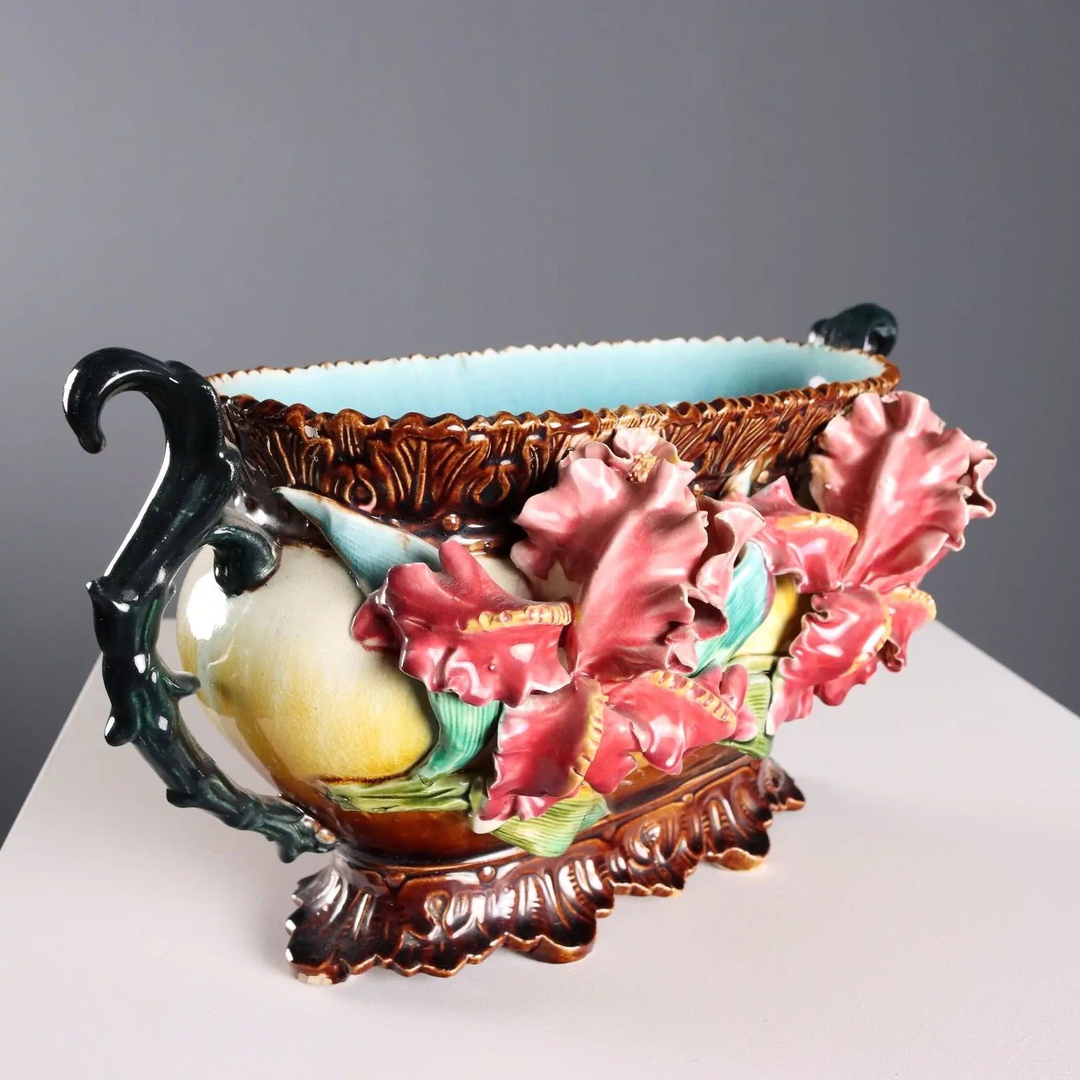 Antique Planter Barbotine Ceramic Decorations Europe XX Century - Europe, Early XX Century | Antiques | Ceramics Products