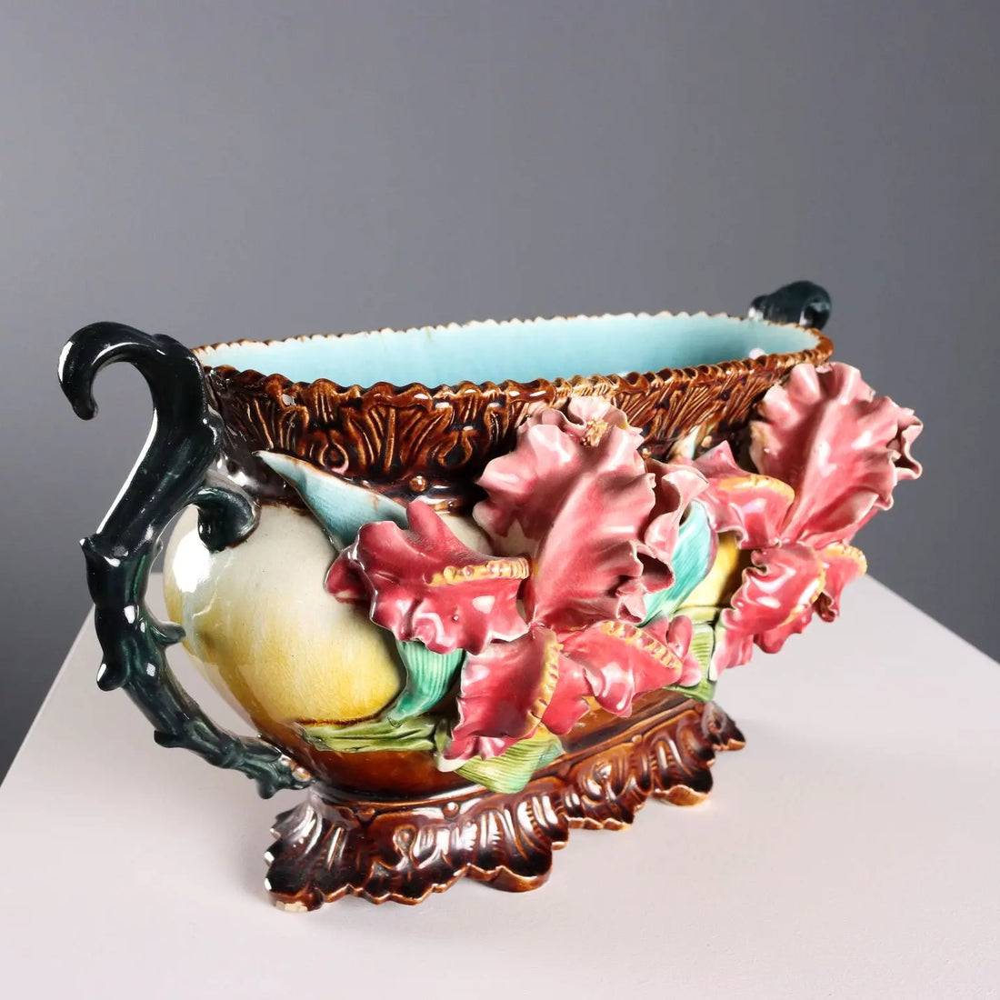 Antique Planter Barbotine Ceramic Decorations Europe XX Century - Europe, Early XX Century | Antiques | Ceramics Products
