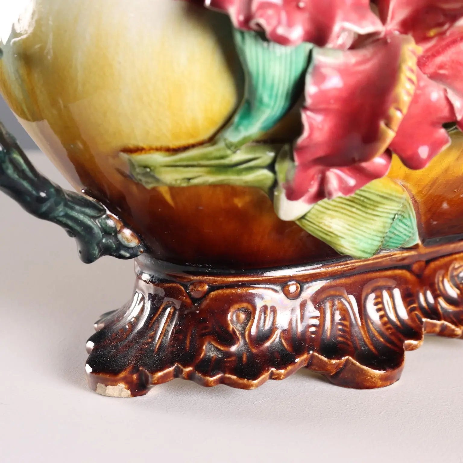 Antique Planter Barbotine Ceramic Decorations Europe XX Century - Europe, Early XX Century | Antiques | Ceramics Products