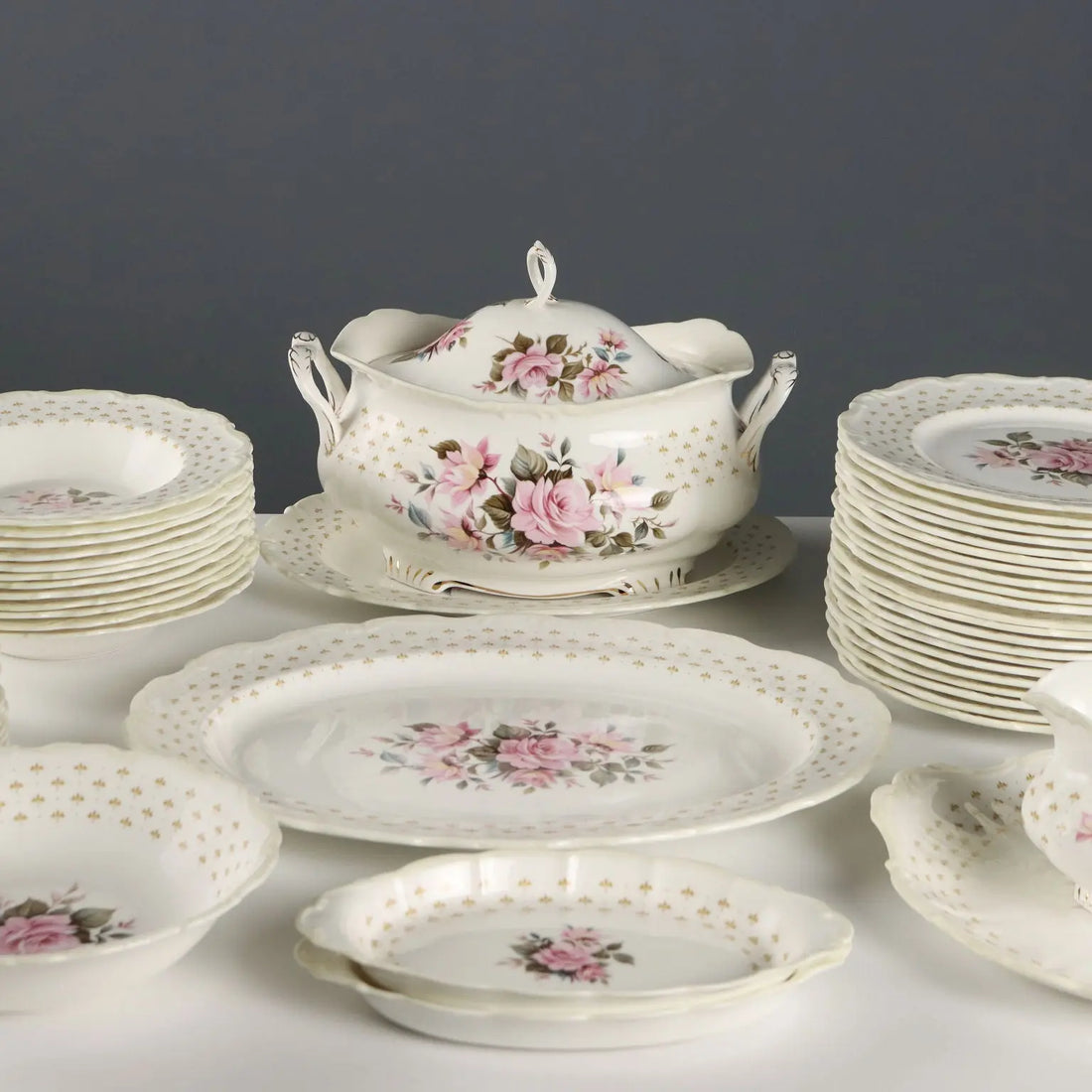 Antique Plate Service Marie Louise Royal Albert England XX Century - England, Second Half XX Century | Antiques | Ceramics Products
