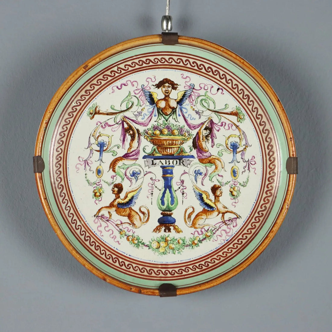 Antique Plate Majolica Decorations Fruit Italy XX Century - Italy, Early XX Century | Antiques | Ceramics Products
