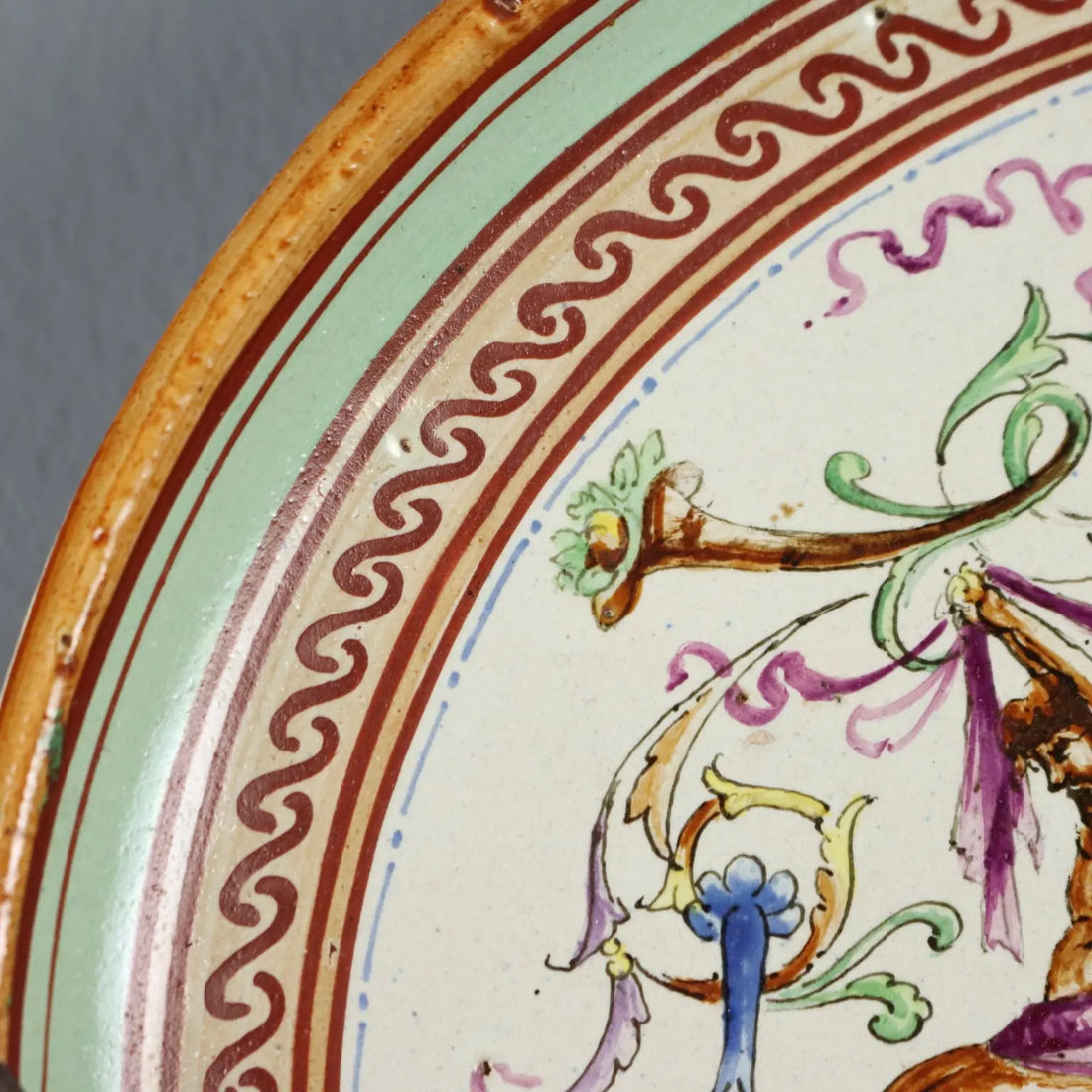 Antique Plate Majolica Decorations Fruit Italy XX Century - Italy, Early XX Century | Antiques | Ceramics Products