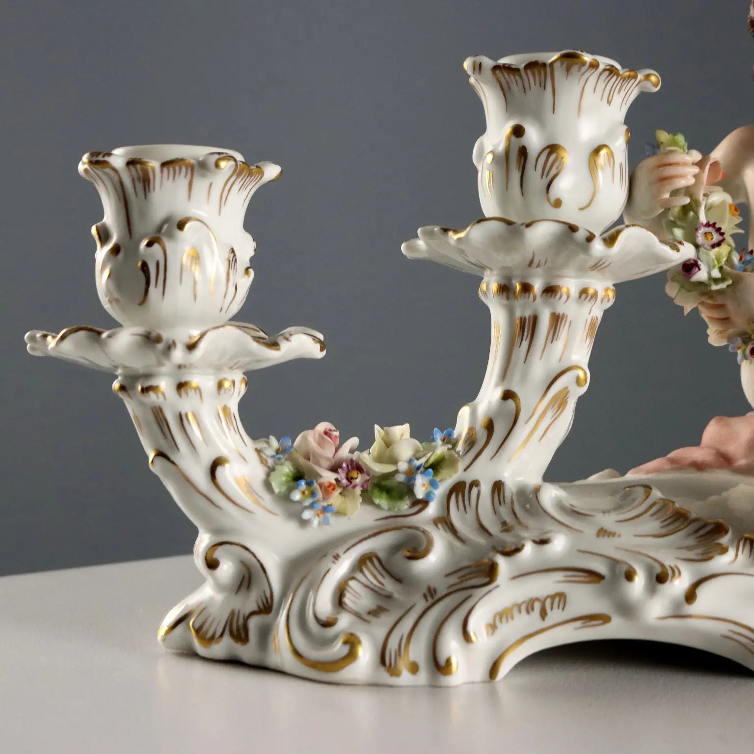 Antique Candle-Holders Porcelain Capodimonte XX Century - Italy, Early XX Century | Antiques | Ceramics Products