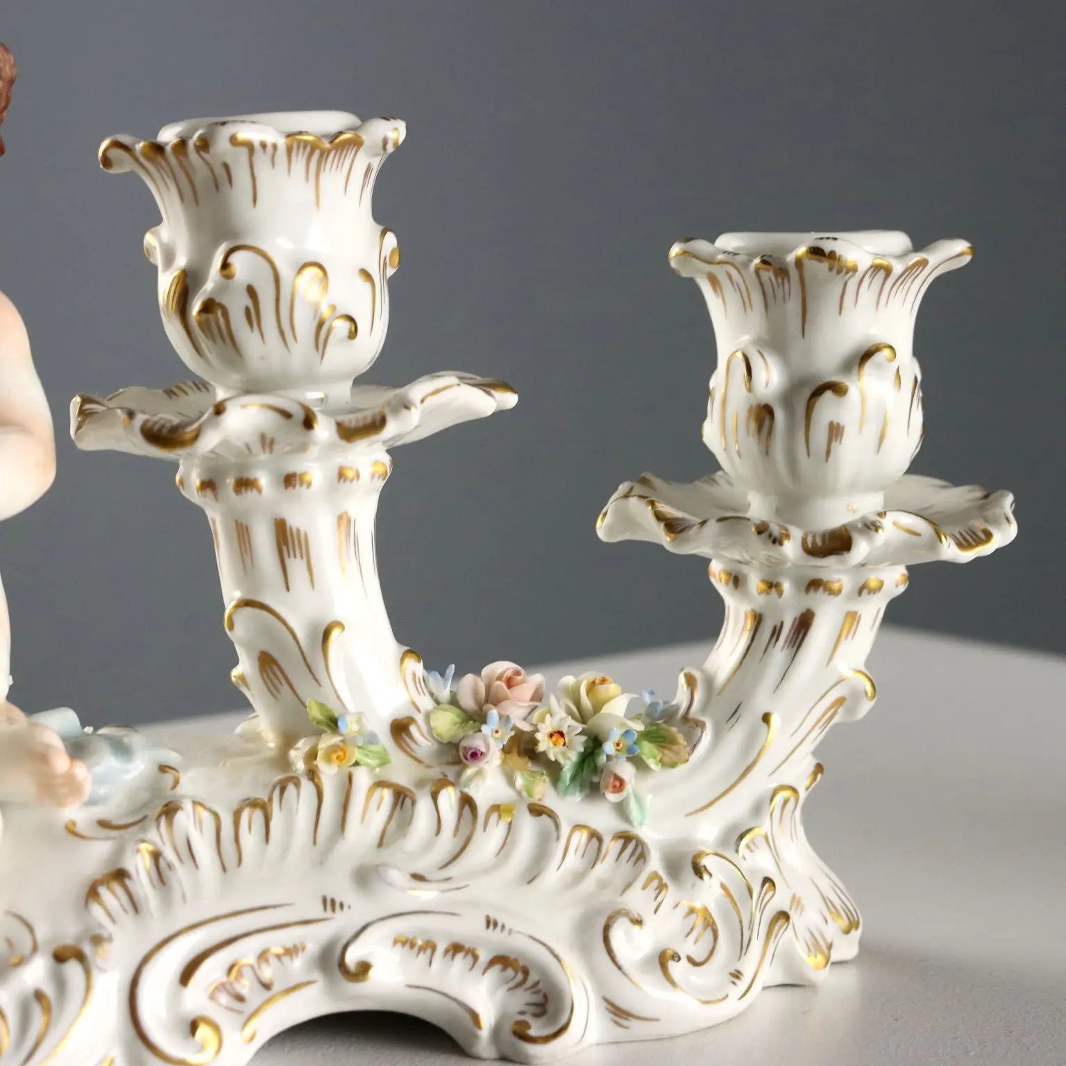 Antique Candle-Holders Porcelain Capodimonte XX Century - Italy, Early XX Century | Antiques | Ceramics Products