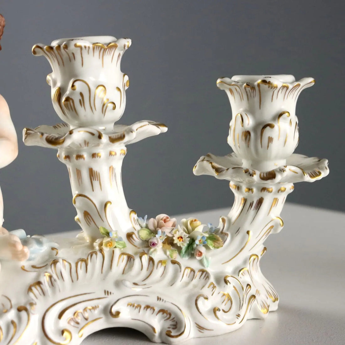 Antique Candle-Holders Porcelain Capodimonte XX Century - Italy, Early XX Century | Antiques | Ceramics Products