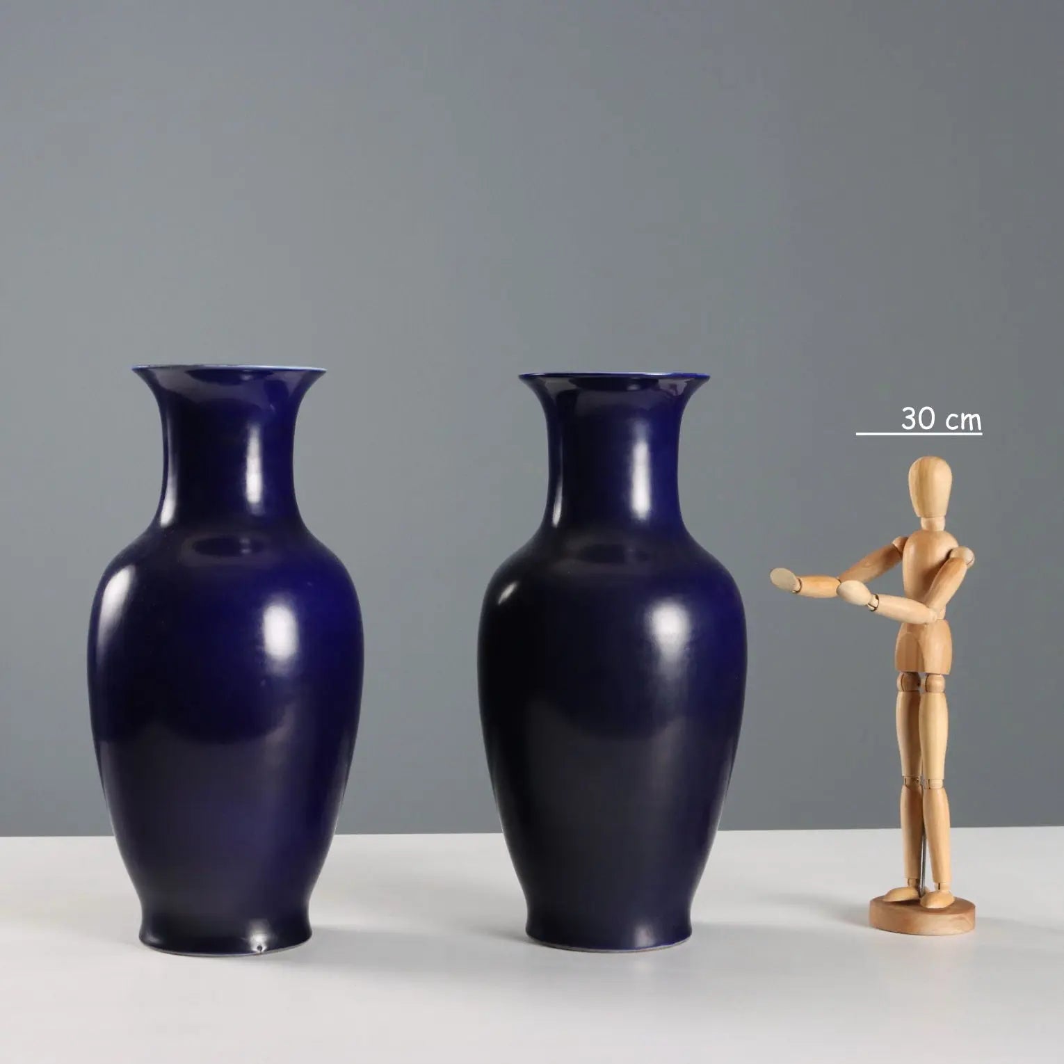 Antique Vases Dark Blue Porcelain China XX Century - China, Early XX Century | Antiques | Ceramics Products