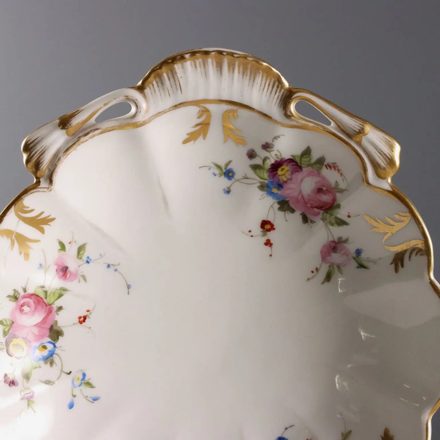 Antique Saucers Parisian Porcelain Decorations France 1860-1880 - France, 1860-1880 | Antiques | Ceramics Products