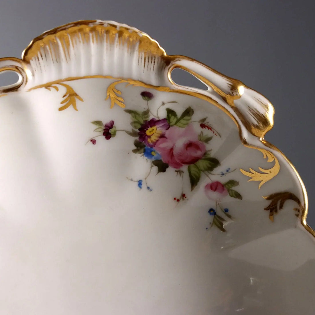Antique Saucers Parisian Porcelain Decorations France 1860-1880 - France, 1860-1880 | Antiques | Ceramics Products