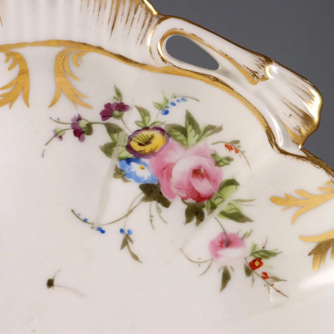 Antique Saucers Parisian Porcelain Decorations France 1860-1880 - France, 1860-1880 | Antiques | Ceramics Products